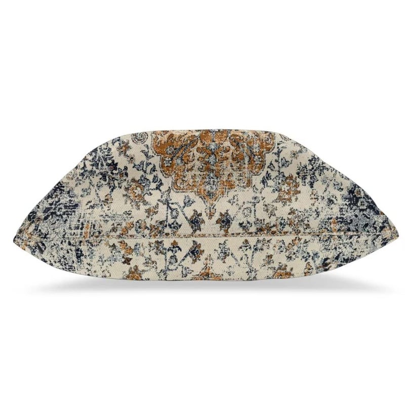 Sunshineyan الذهب الأزرق بوهو رمي وسادة يغطي 18x18 مجموعة من 2 نمط السجاد وسادة يغطي العرقية ريفي مزرعة وسادة الحالات الكتان الهدايا الزخرفية للأريكة أريكة داخلي في الهواء الطلق - Image 3